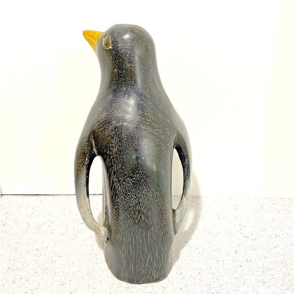 Vintage Carved Wooden Penguin Bird Figure Handcrafted Painted Primitive Folk Art - Picture 4 of 13